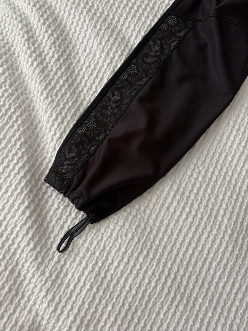 lululemon athletica Black Track Joggers with Lace Panel - Picture 6 of 7